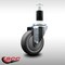 Service Caster 4'' SS Thermoplastic Rubber Wheel Swivel 1-3/8'' Expanding Stem Caster SCC-SSEX20S414-TPRB-138 - alternate 4